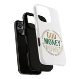 Phone Case — "God Money Power" Inspirational Religious Design