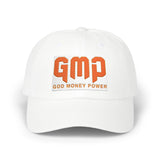 Good Money Power Embroidered Dad Cap — White Casual Baseball Hat