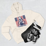 Patriotic 'God Money Power' Hoodie — Americana Flag Graphic Fleece Hoodie