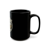 Motivational Coffee Mug — “Put God First, Hustle for the Money” Inspirational Black Mug (11oz/15oz)