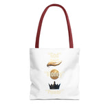 Inspirational 'God, Money, Power' Graphic Tote Bag