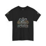 God Money Power Graphic Tee — Faith & Hustle Christian T-Shirt