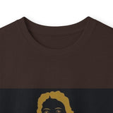 Long Sleeve Tee — Gold Saint Illustration with "I Got Money Power" Banner