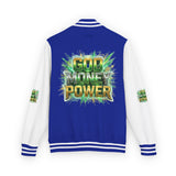 Letterman Jacket — "God Money Power" Varsity Bomber