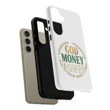 Phone Case — "God Money Power" Inspirational Religious Design