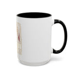 God Money Power Pyramid Accent Coffee Mug — Inspirational Wealth & Faith Ceramic Mug