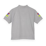 Youth Polo Shirt — Colorful "Camp Gov Summer Power" Logo Tee