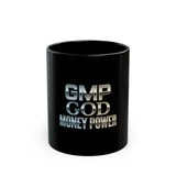 Black Mug — GMP GOD Money Power Metallic Logo Coffee Cup (11oz & 15oz)