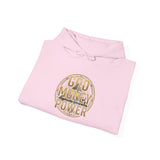 God Money Power Hoodie – Gold Globe Graphic Religious Streetwear