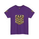 Money Power T-Shirt — Gold 3D "GMP Good Money Power" Graphic Tee