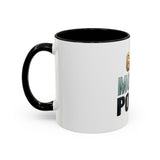 God Money Power Accent Coffee Mug — Inspirational Faith & Wealth Quote