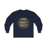 God Money Power Long Sleeve Tee