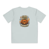 Youth Pumpkin Power Tee - "God Money Power" Halloween Graphic Shirt