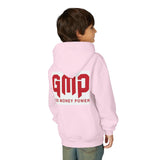Youth Hoodie - GMP (God Money Power) Bold Red Graphic