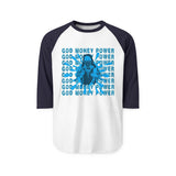 God Money Power Graphic Raglan Shirt