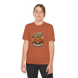 Youth Pumpkin Power Tee - "God Money Power" Halloween Graphic Shirt