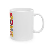 GMP God Money Power Ceramic Mug – Bold Pop Art Inspirational Coffee Cup (11oz/15oz)