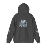 God Money Power Hoodie — Streetwear Graphic Religious Slogan Pullover