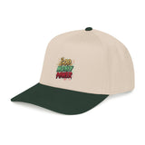 Mid Profile Baseball Cap — "God Money Power" Embroidered Retro Logo Hat