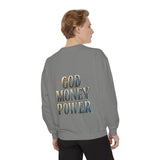 God Money Power Sweatshirt — Religious Inspirational Crewneck