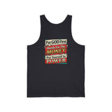 Inspirational Faith Tank Top — "Put GOD First, Hustle For The MONEY, Put Yourself In POWER"