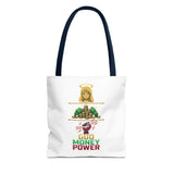 God Money Power Tote Bag — Christian Faith & Prosperity Graphic Tote
