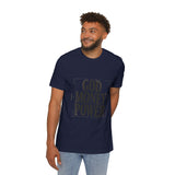 God Money Power T-Shirt — Bold Typography Faith & Hustle Tee