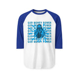 God Money Power Graphic Raglan Shirt