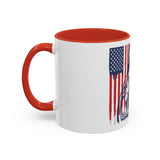 God, Money, Power Coffee Mug — Patriotic Street Art Accent Mug (11/15oz)