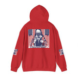 Patriotic Boxer Dog Hoodie — 'God, Money, Power' Americana Pullover
