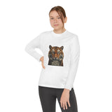 Youth Long Sleeve Tee — Tiger Face 'God • Money • Power' Graphic