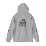 God Money Power Hoodie — Minimalist Faith & Ambition Pullover