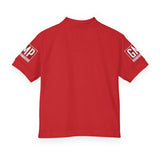 GMP Logo Youth Polo Shirt – White DryBlend® Kids Jersey