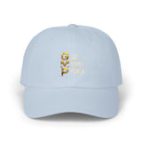 Dad Cap — Gold Leopard "GWP: Good Weekend Planner" Embroidered Baseball Hat