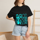 God Money Power T-Shirt — Retro Neon Faith & Hustle Graphic Tee