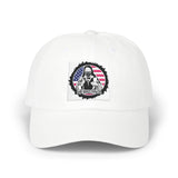 Dad Cap – Vintage American Flag Skull Logo Embroidered Hat