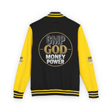 Letterman Jacket — GMP GOD Money Power Red & White Varsity Jacket