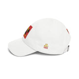 Dad Cap — Vintage Sunset Palm Embroidered Skull