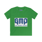 Kids Tee — GMP (God Money Power) Christian Faith Youth T‑Shirt, Inspirational Religious Graphic