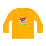 CMP God Money Power Youth Long Sleeve Tee — Inspirational Graphic Shirt