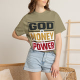 God Money Power Graphic T-Shirt — Bold Statement Tee