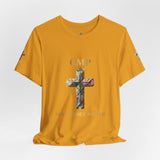 God Money Power Cross Tee — Christian Faith Graphic T‑Shirt