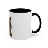 Tiger 'God Money Power' Accent Coffee Mug — Bold Animal Print Coffee Cup