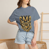 Good Money Power Graphic Tee — GMP 3D Gold Lettering T-Shirt