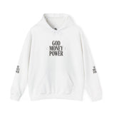 God Money Power Hoodie — Minimalist Faith & Ambition Pullover