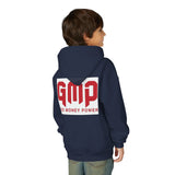 Youth Hoodie - GMP (God Money Power) Bold Red Graphic