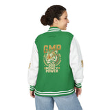 Letterman Jacket — GMP Gold Money Power Rose Varsity Jacket
