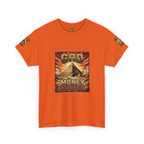Graphic Tee — "God Money Power" Pyramid Vintage Religion Streetwear