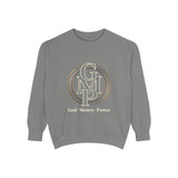 Gold Monogram Logo Sweatshirt — "GMP" Circle Graphic Crewneck