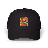 Dad Cap — GMP GOD MONEY POWER Embroidered White Baseball Hat